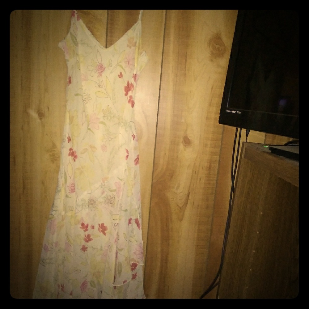 Yellow floral Formal dress